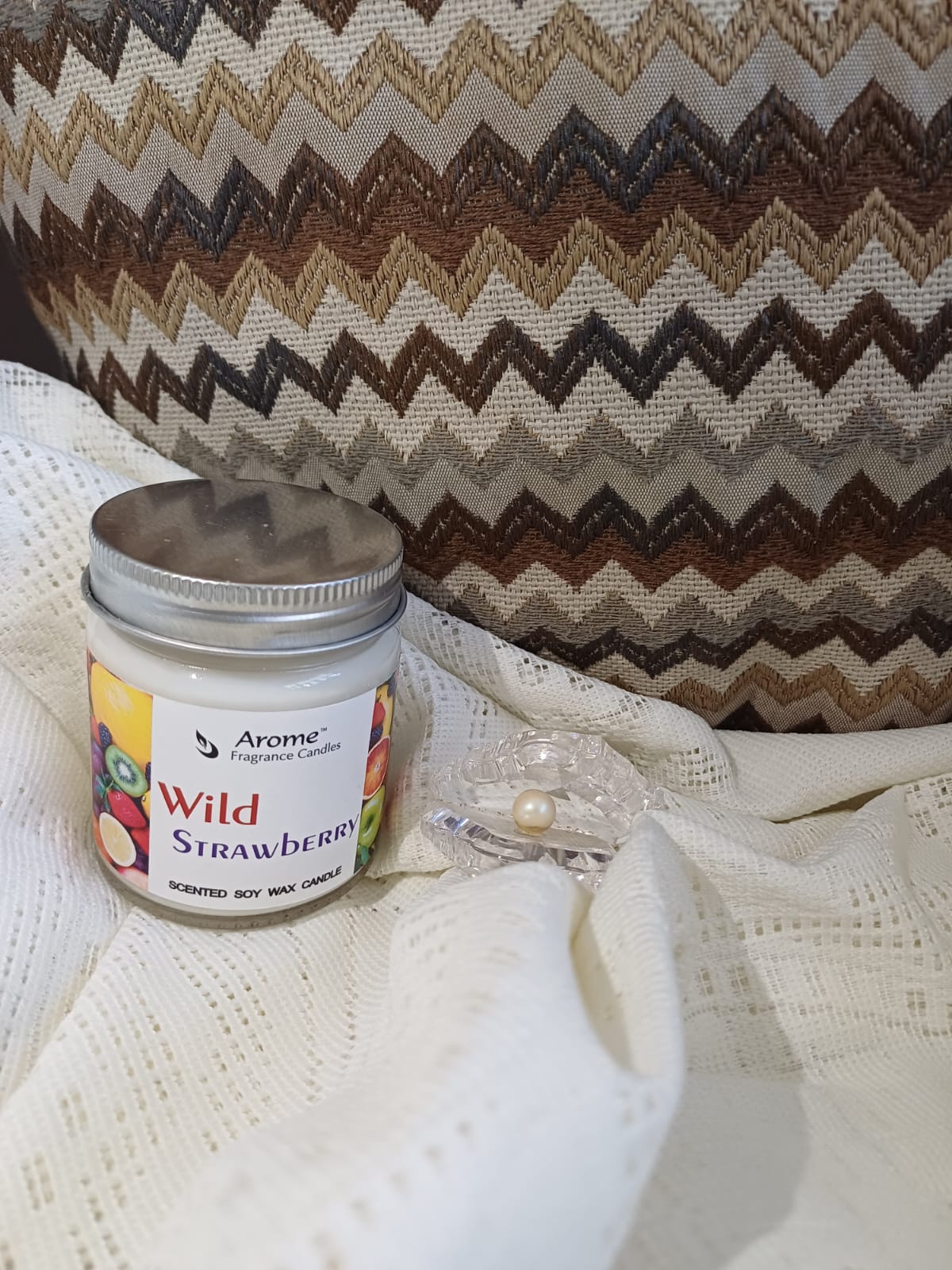 Wild Strawberry Soy Jar